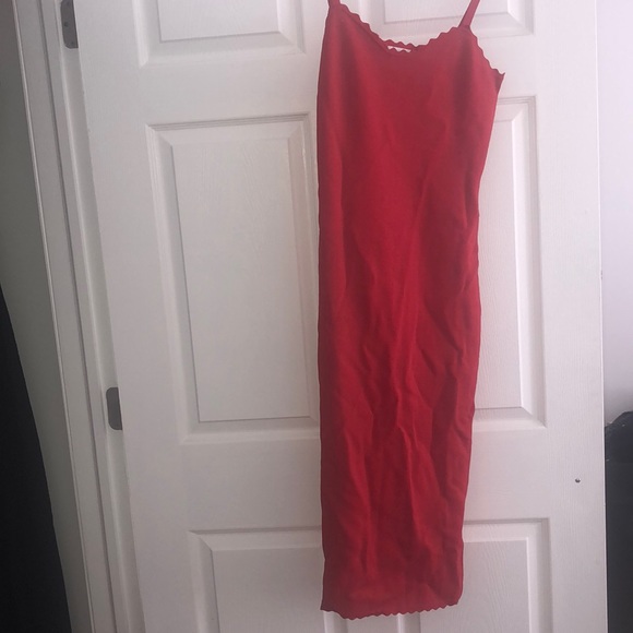 Zara Dresses & Skirts - Red Zara Midi Dress